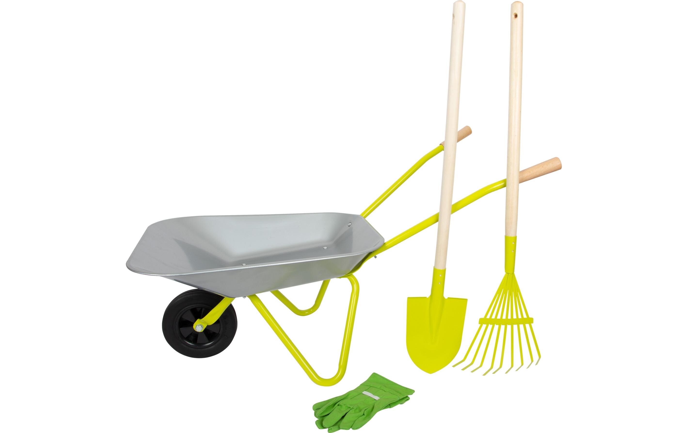 small foot Schubkarre mit Gartenwerkzeug