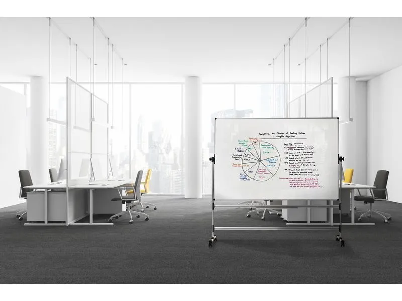Bi-Office Magnethaftendes Whiteboard 120 cm x 150 cm, Weiss Bi-Office Magnethaftendes Whiteboard 120 cm x 150 cm, Weiss