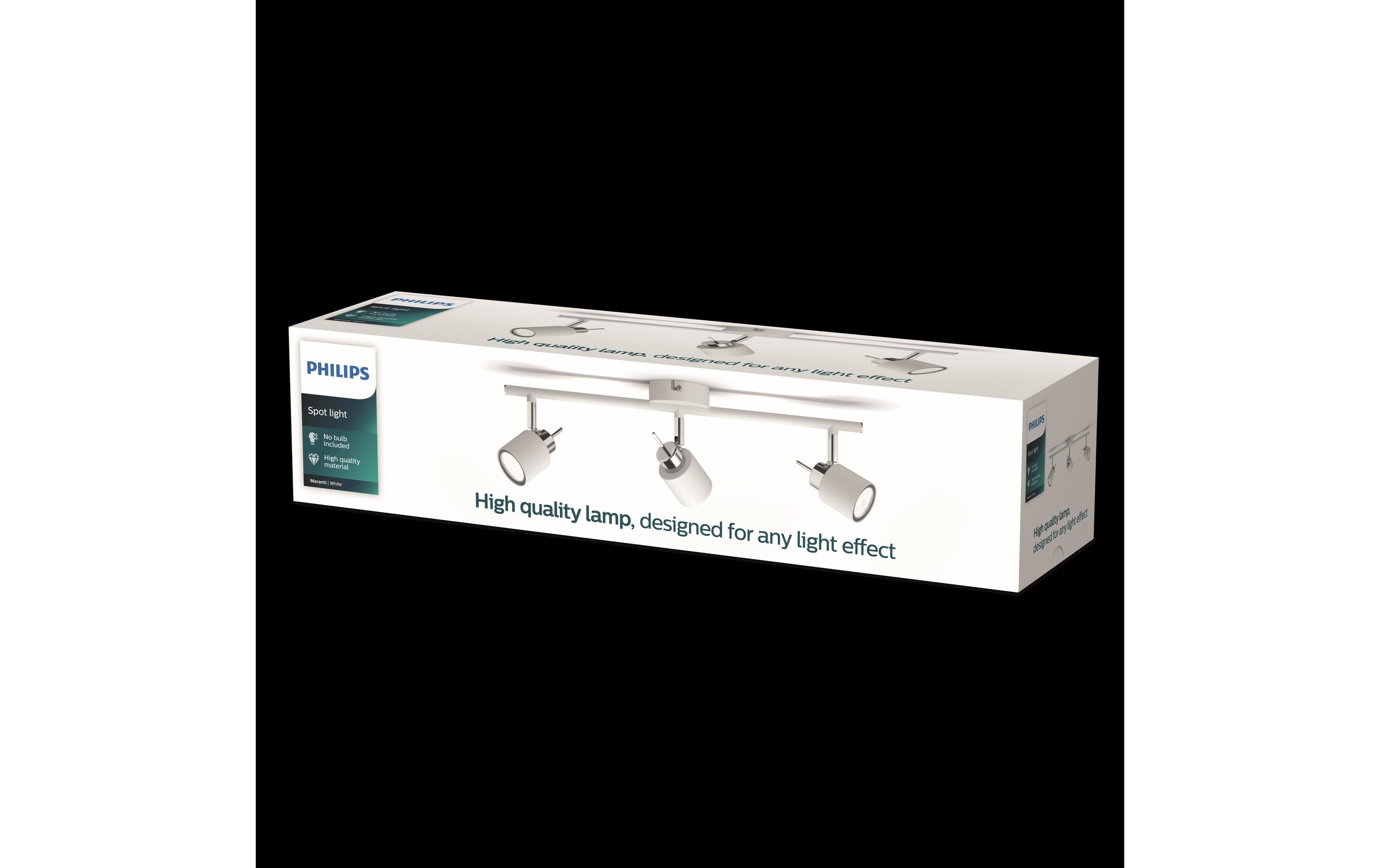 Philips Aufbauspot Meranti 3 x 35W GU10 Weiss, ohne Leuchtmittel Philips Aufbauspot Meranti 3 x 35W GU10 Weiss, ohne Leuchtmittel