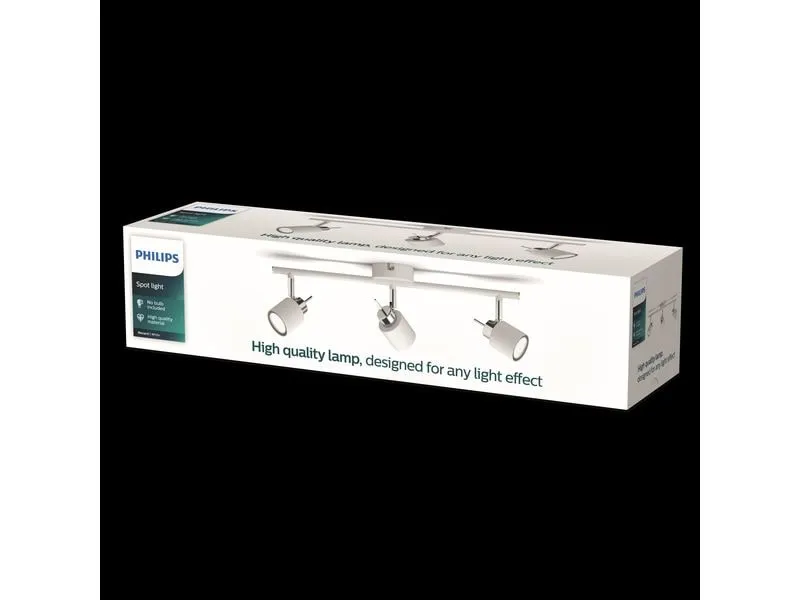 Philips Aufbauspot Meranti 3 x 35W GU10 Weiss, ohne Leuchtmittel Philips Aufbauspot Meranti 3 x 35W GU10 Weiss, ohne Leuchtmittel