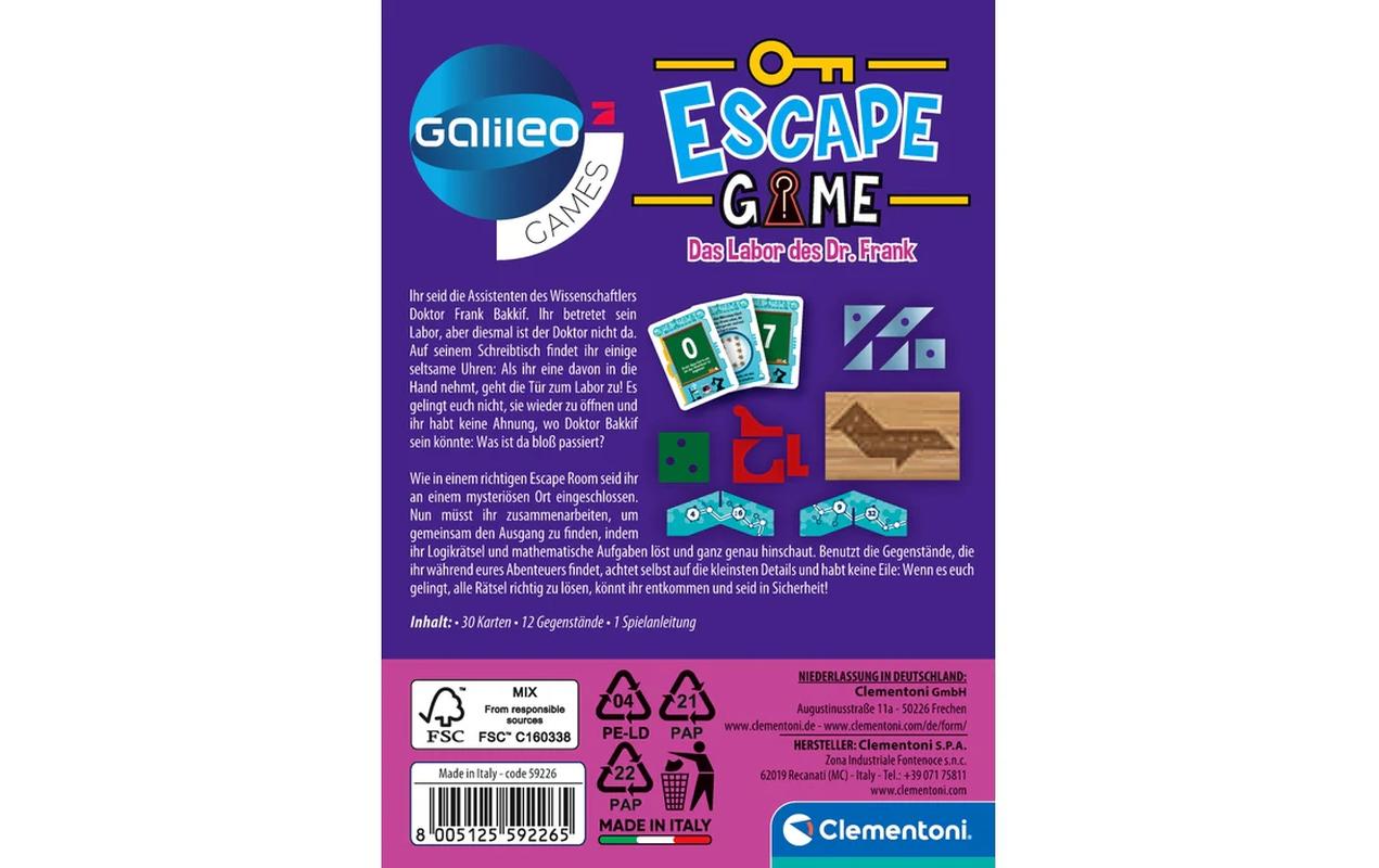 Clementoni Escape Game – Das Labor