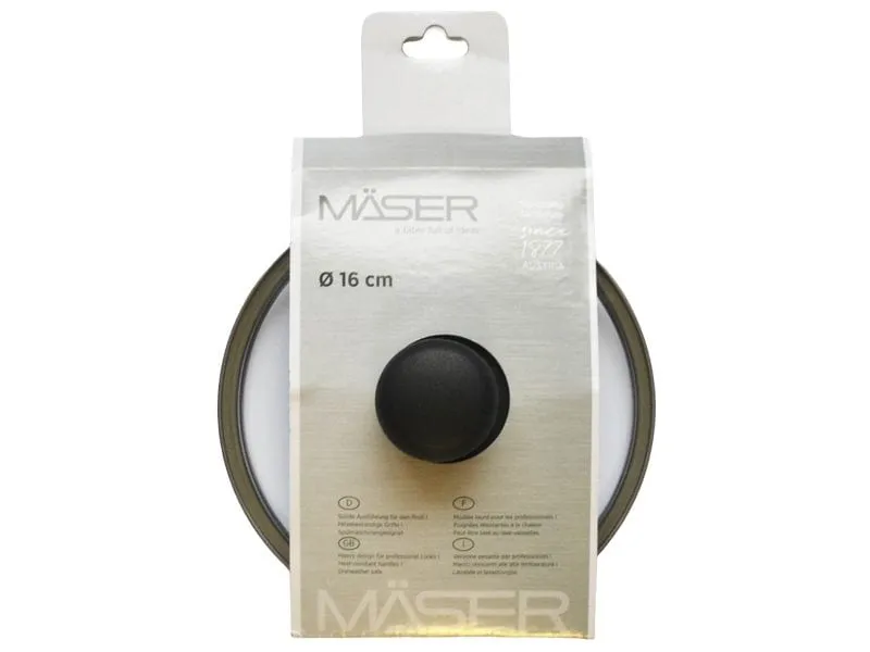 Mäser Pfannendeckel 16 cm, Transparent
