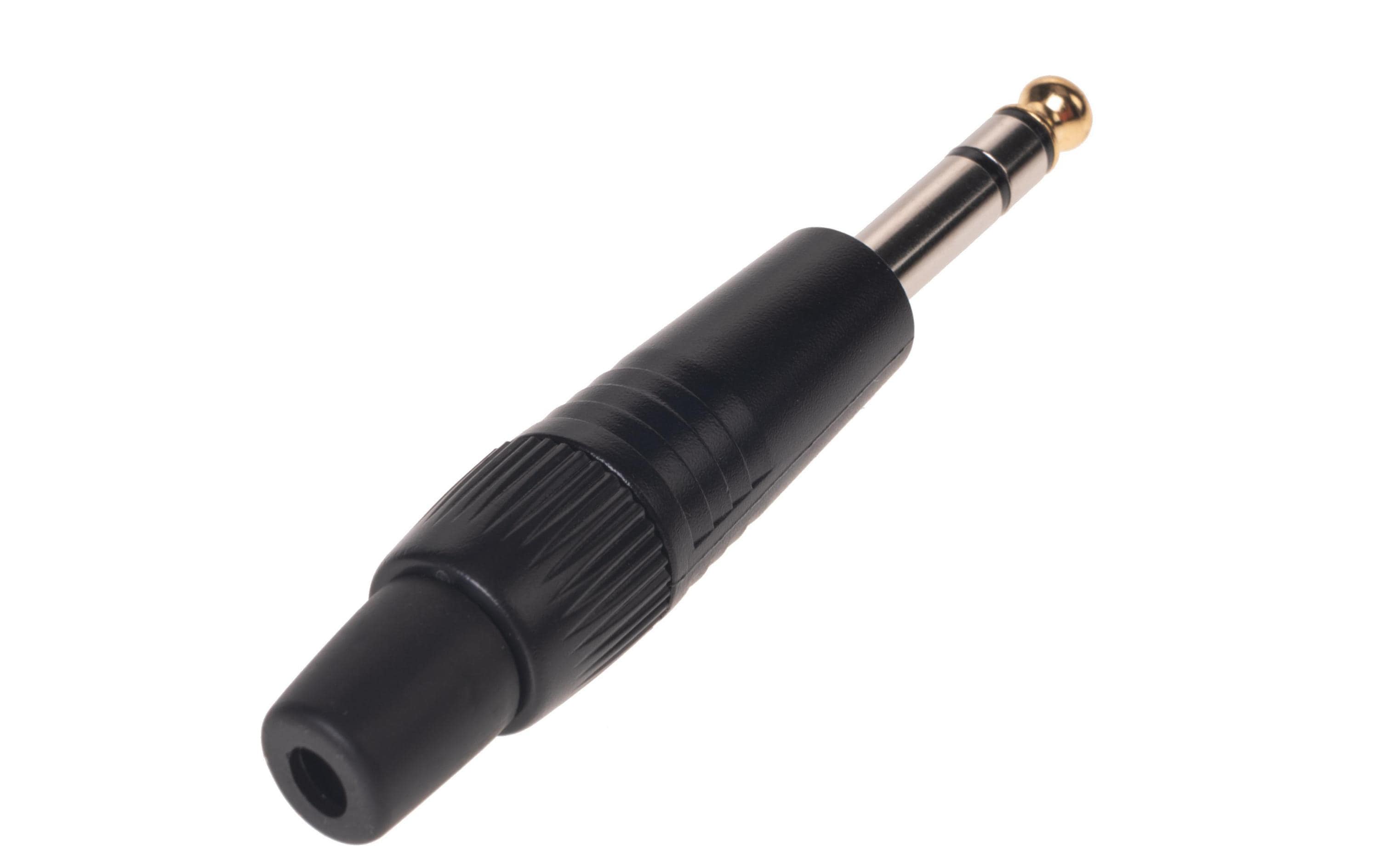 Bemero Stecker BC2002BK-M 6.3mm stereo Klinkenstecker schwarz