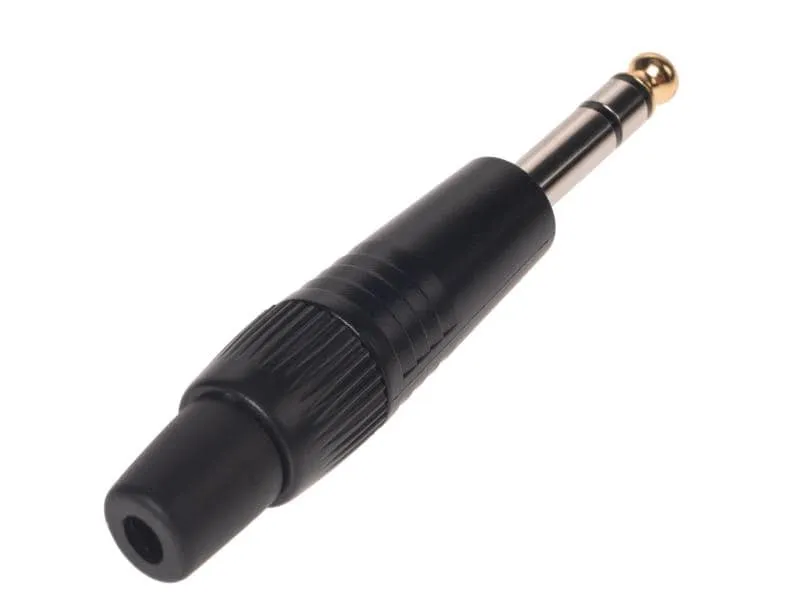 Bemero Stecker BC2002BK-M 6.3mm stereo Klinkenstecker schwarz Bemero Stecker BC2002BK-M 6.3mm stereo Klinkenstecker schwarz