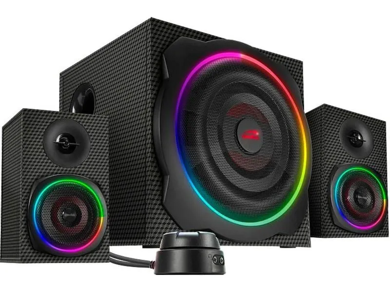 Speedlink PC-Lautsprecher Gravity Carbon RGB 2.1 Speedlink PC-Lautsprecher Gravity Carbon RGB 2.1