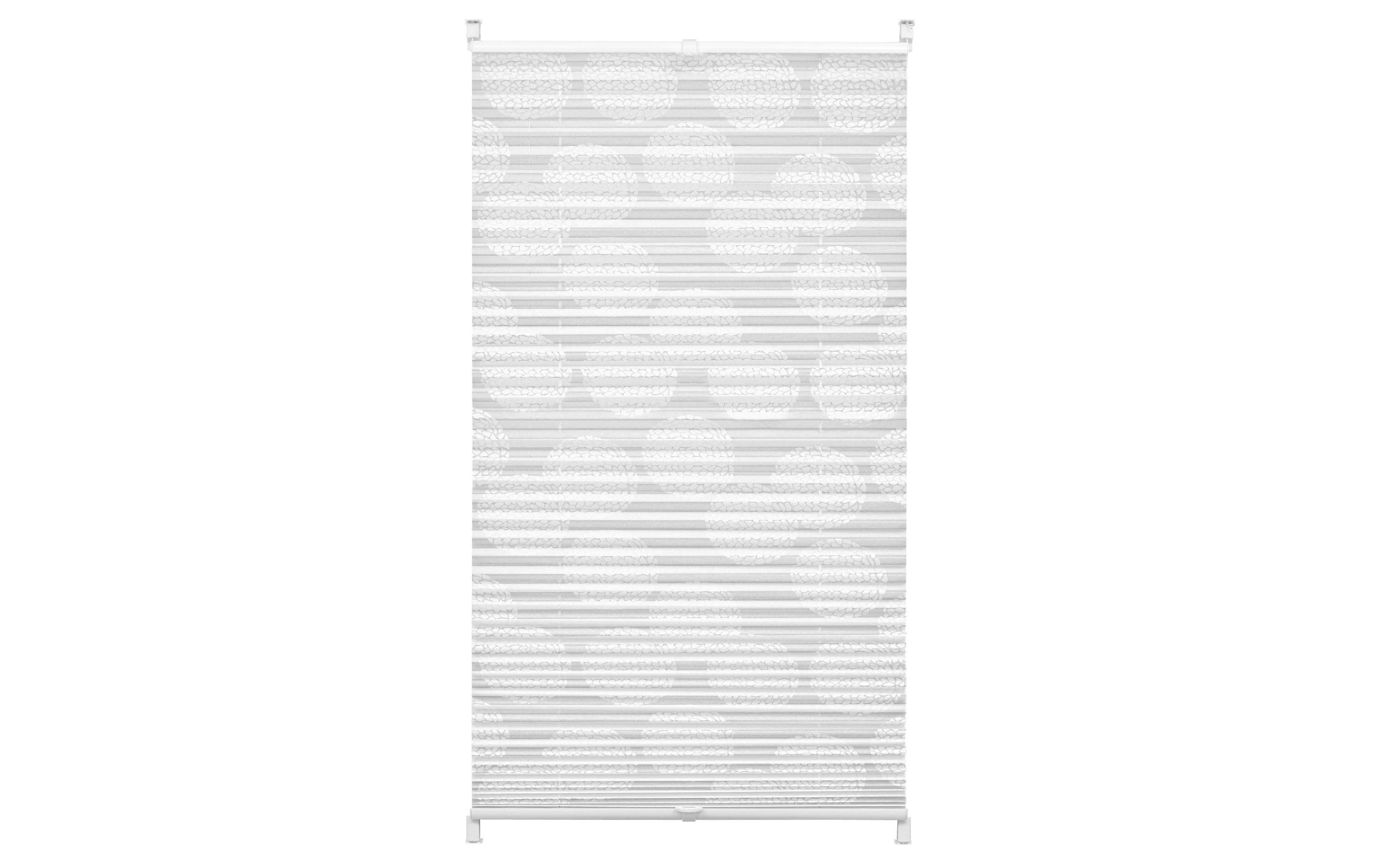 Gardinia Plissée Easyfix Maja 50 x 130 cm, Weiss