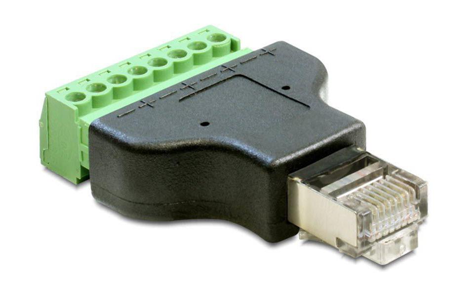 Delock Terminalblock RJ45 m 8 Pins 1 Stück Delock Terminalblock RJ45 m 8 Pins 1 Stück