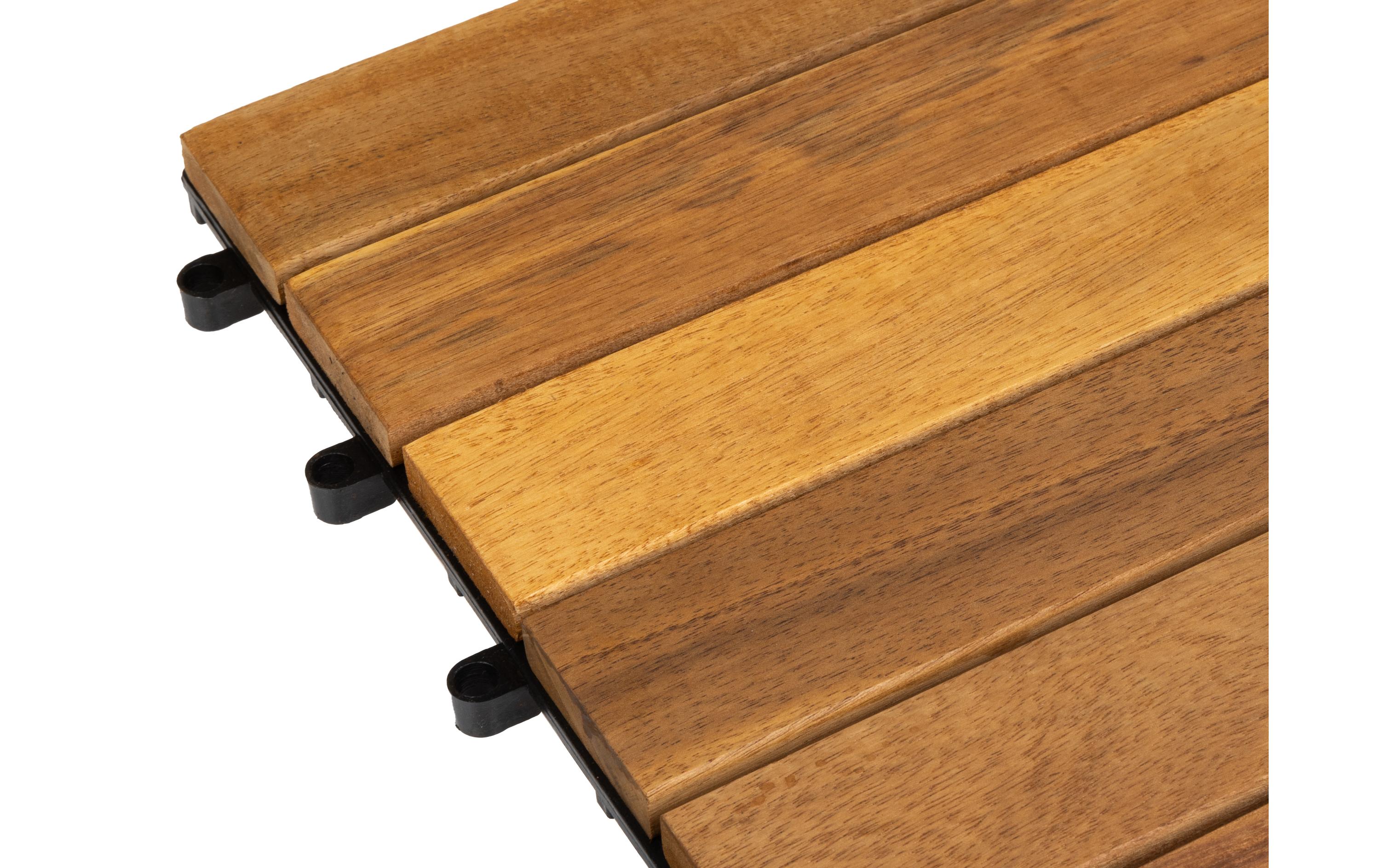 COCON Balkon-& Terrassenplatten Akazie, 30 x 30 cm, 6 Stück COCON Balkon-& Terrassenplatten Akazie, 30 x 30 cm, 6 Stück