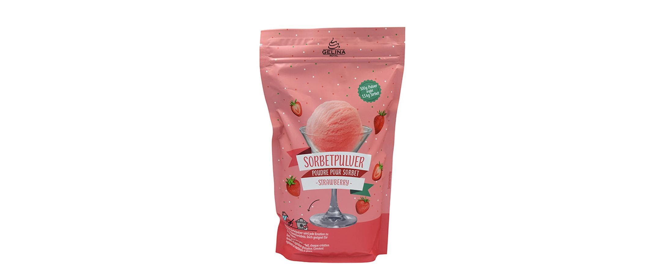 Gelina Royal Sorbet Erdbeere 500 g