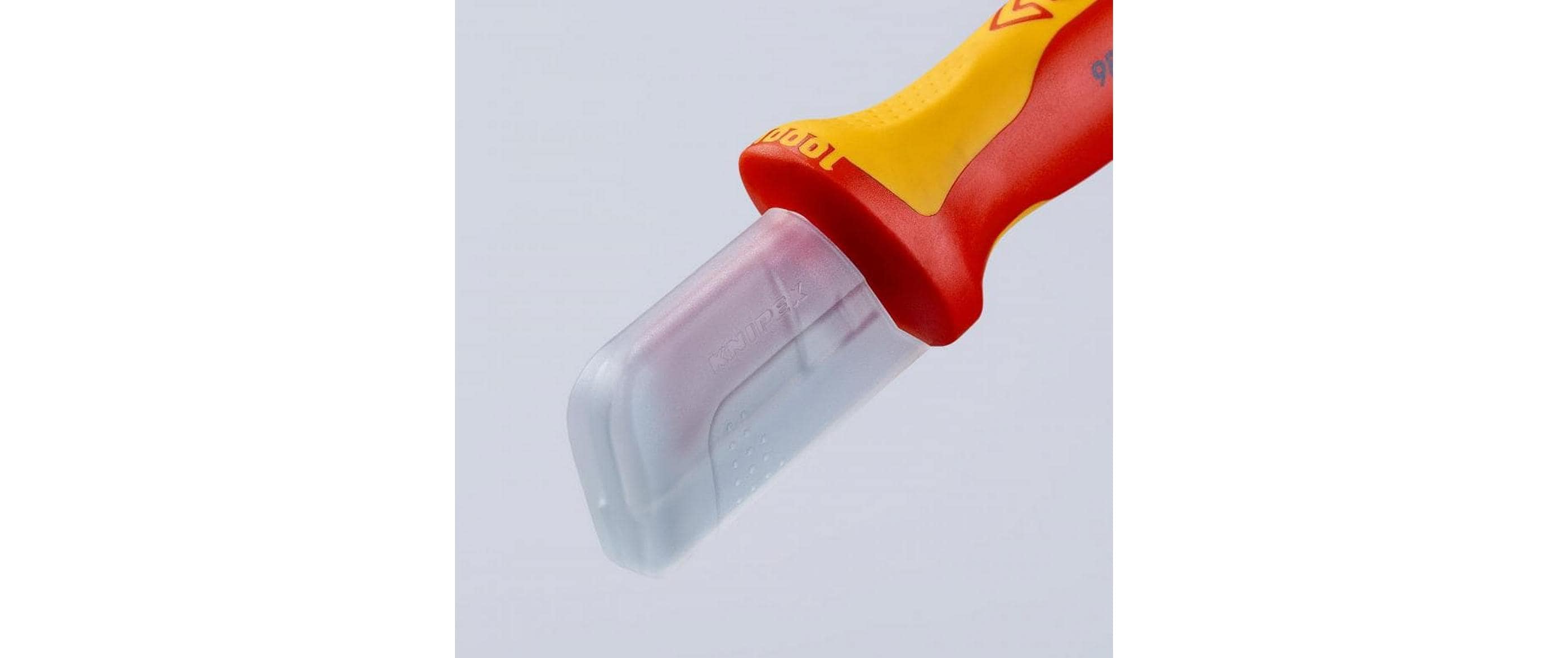 Knipex Abmantelungsmesser 180 mm mit Gleitschutz Knipex Abmantelungsmesser 180 mm mit Gleitschutz