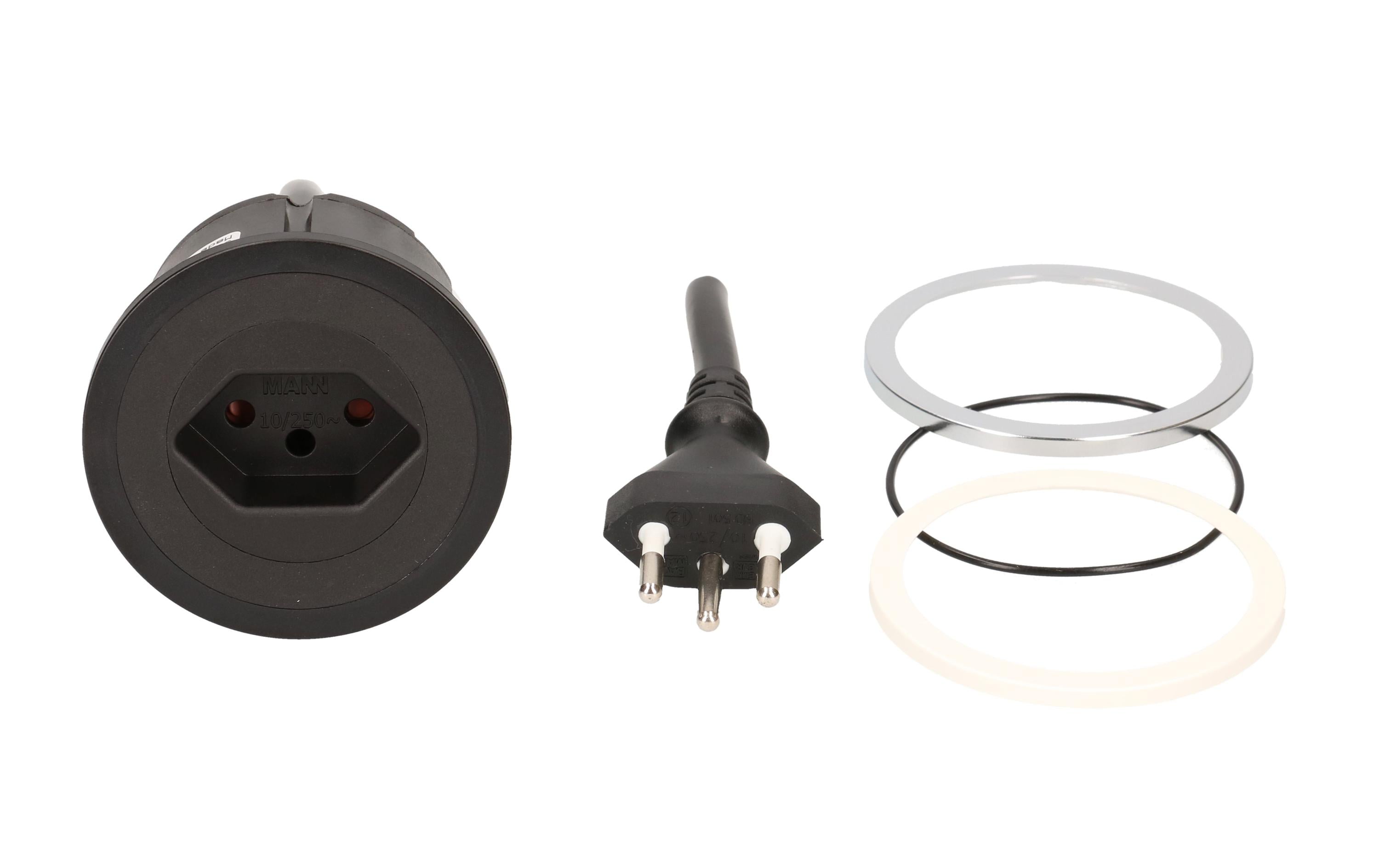 Bachmann UP-Steckdosen PIX 1x T13 mit Fixleitung 2 m