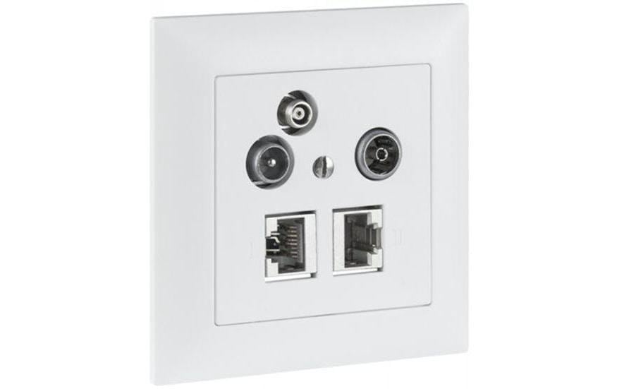 R&M Multimedia-Dose UP 3-Loch 11dB komplett R&M Multimedia-Dose UP 3-Loch 11dB komplett