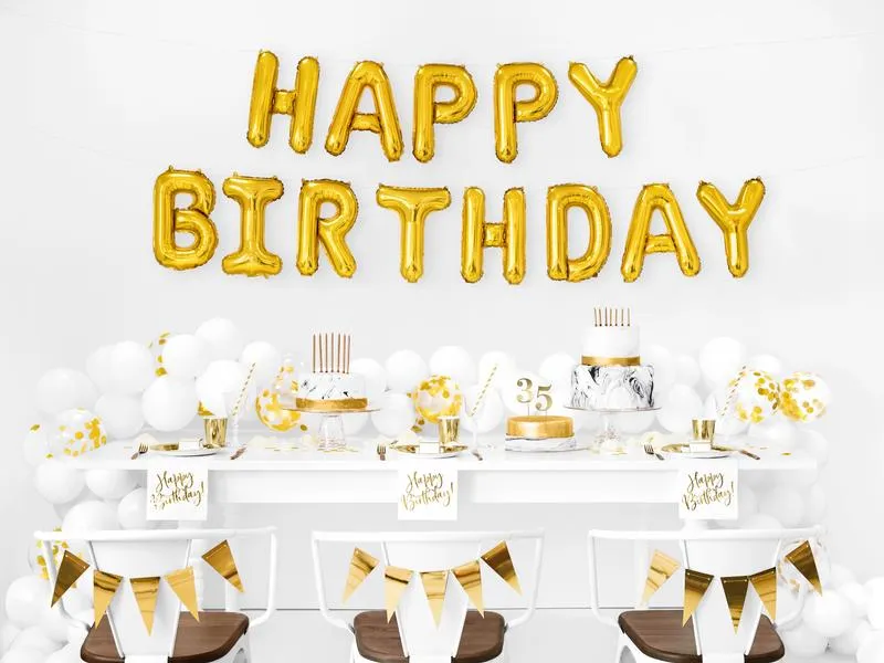 Partydeco Papierservietten Happy Birthday 33 cm x 33 cm, 20 Stück