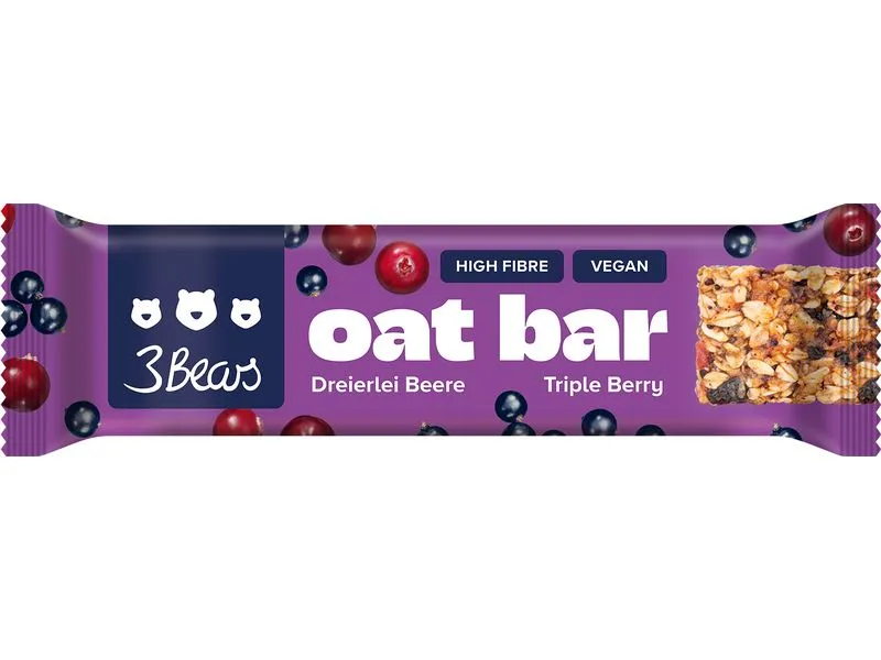 3Bears Oat Bar – dreierlei Beere 45 g 3Bears Oat Bar – dreierlei Beere 45 g