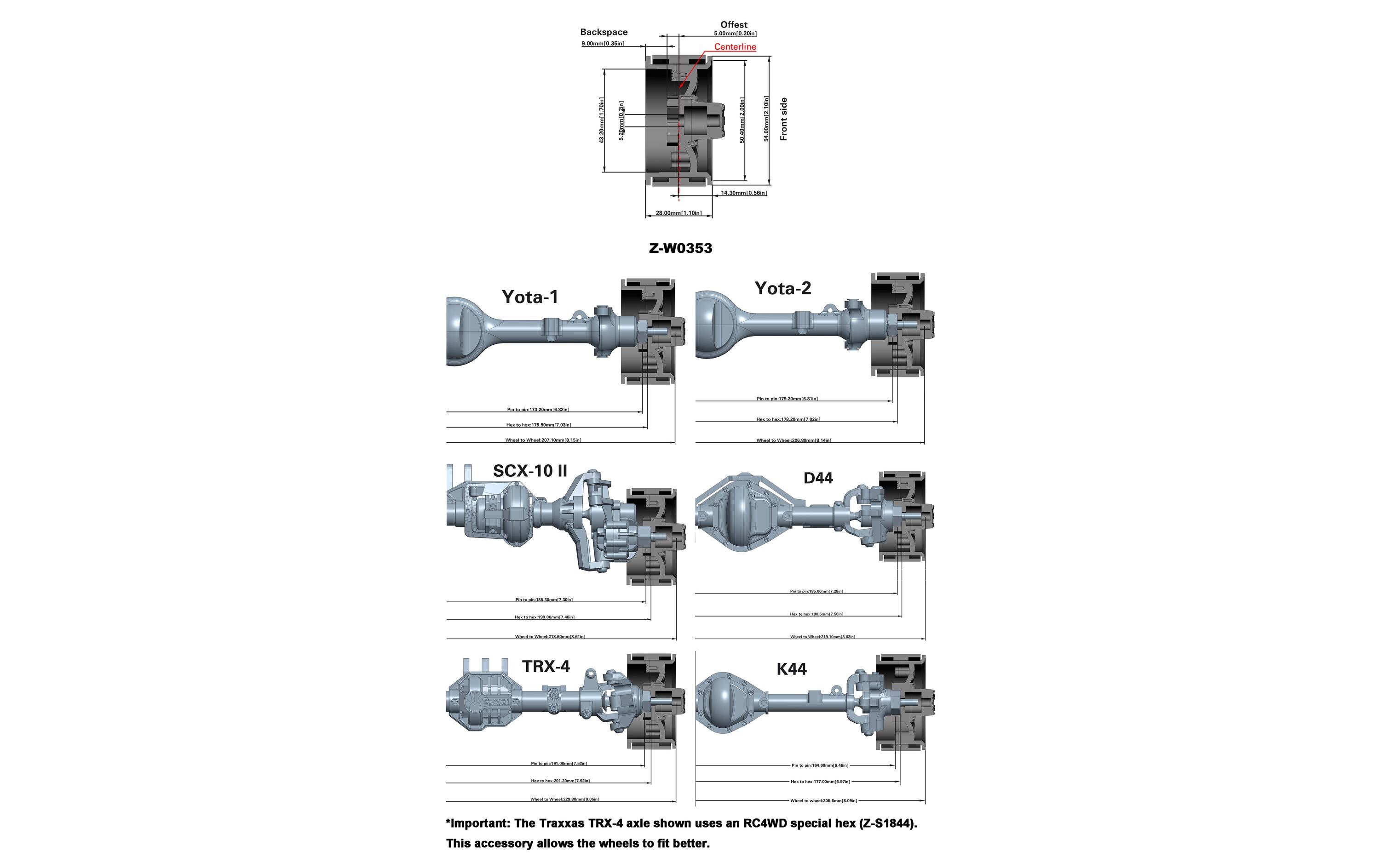 RC4WD Felgen Fuel Off-Road FF31 Rear 1.9 Beadlock 2 Stück
