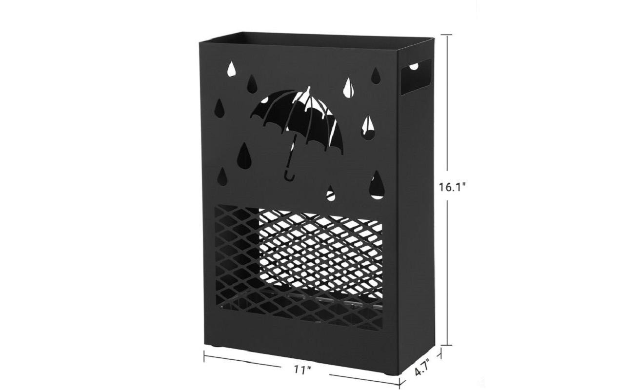 Songmics Schirmständer Schwarz