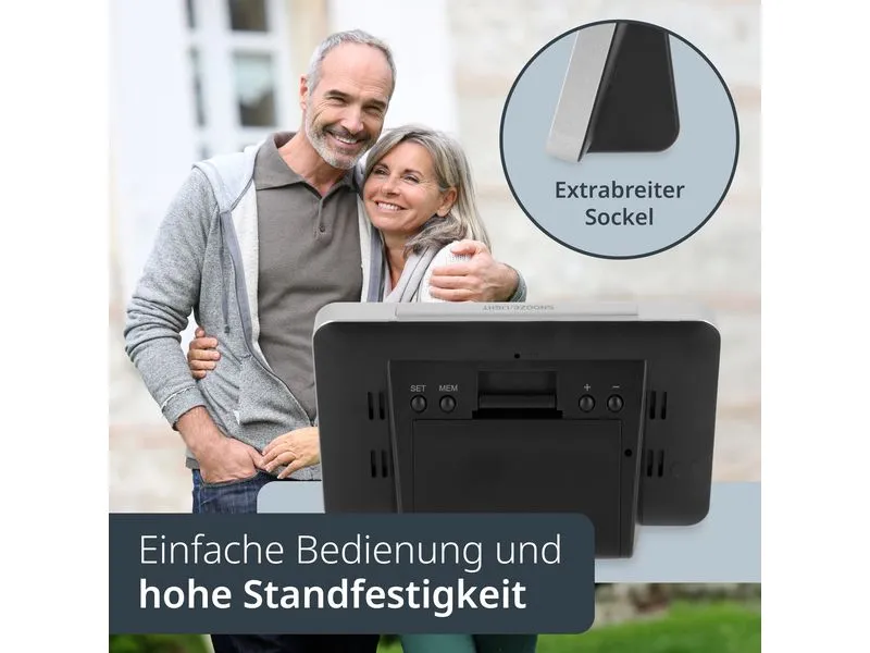 ADE Wetterstation mit Funk-Aussensensor mit DCF-Funkuhr, Schwarz ADE Wetterstation mit Funk-Aussensensor mit DCF-Funkuhr, Schwarz