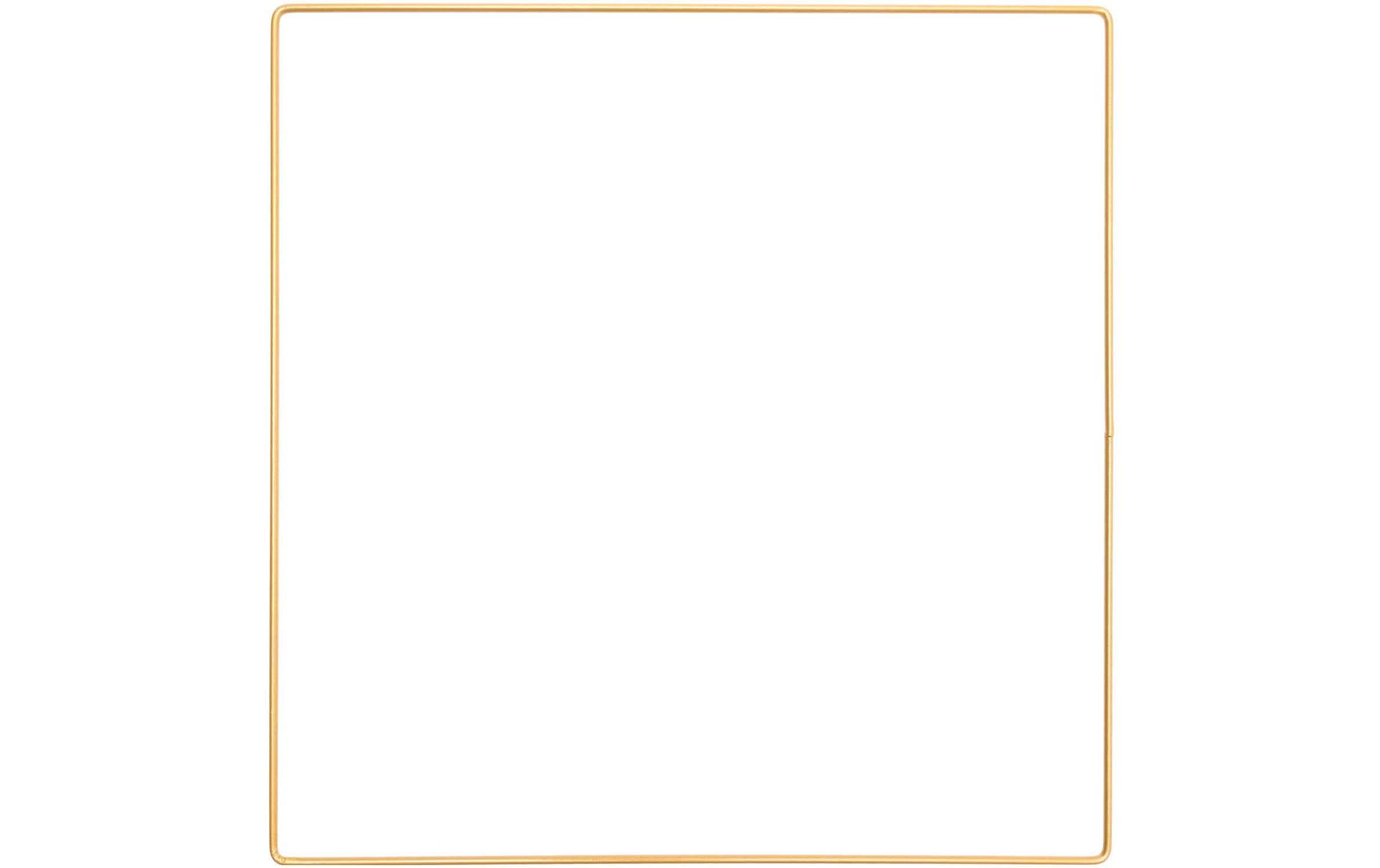 Rico Design Metallquadrat 30 cm Gold 1 Stück Rico Design Metallquadrat 30 cm Gold 1 Stück