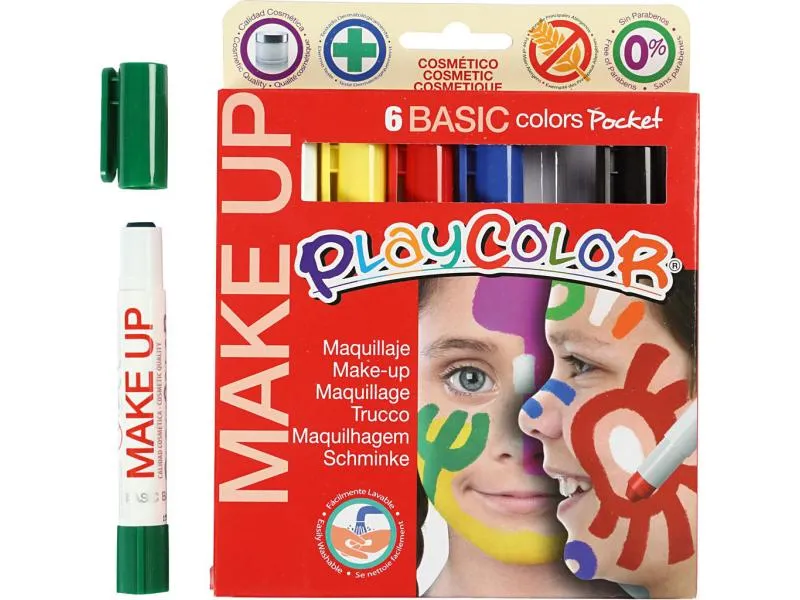 Eulenspiegel Schminkfarbe Stifte 6 Farben Basic Eulenspiegel Schminkfarbe Stifte 6 Farben Basic