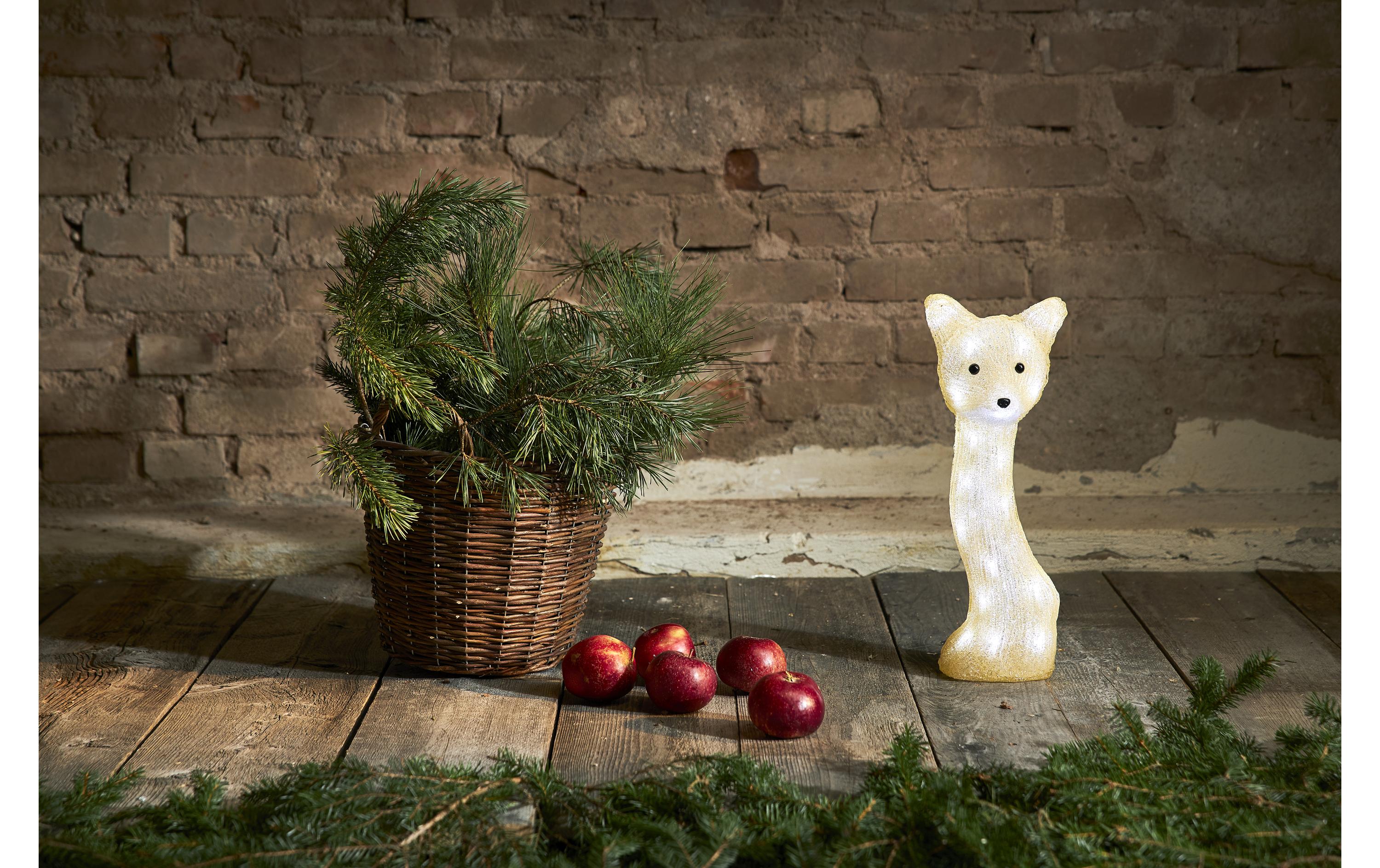 Star Trading LED-Figur Crystalo Fuchs, 41.5 cm, Beige