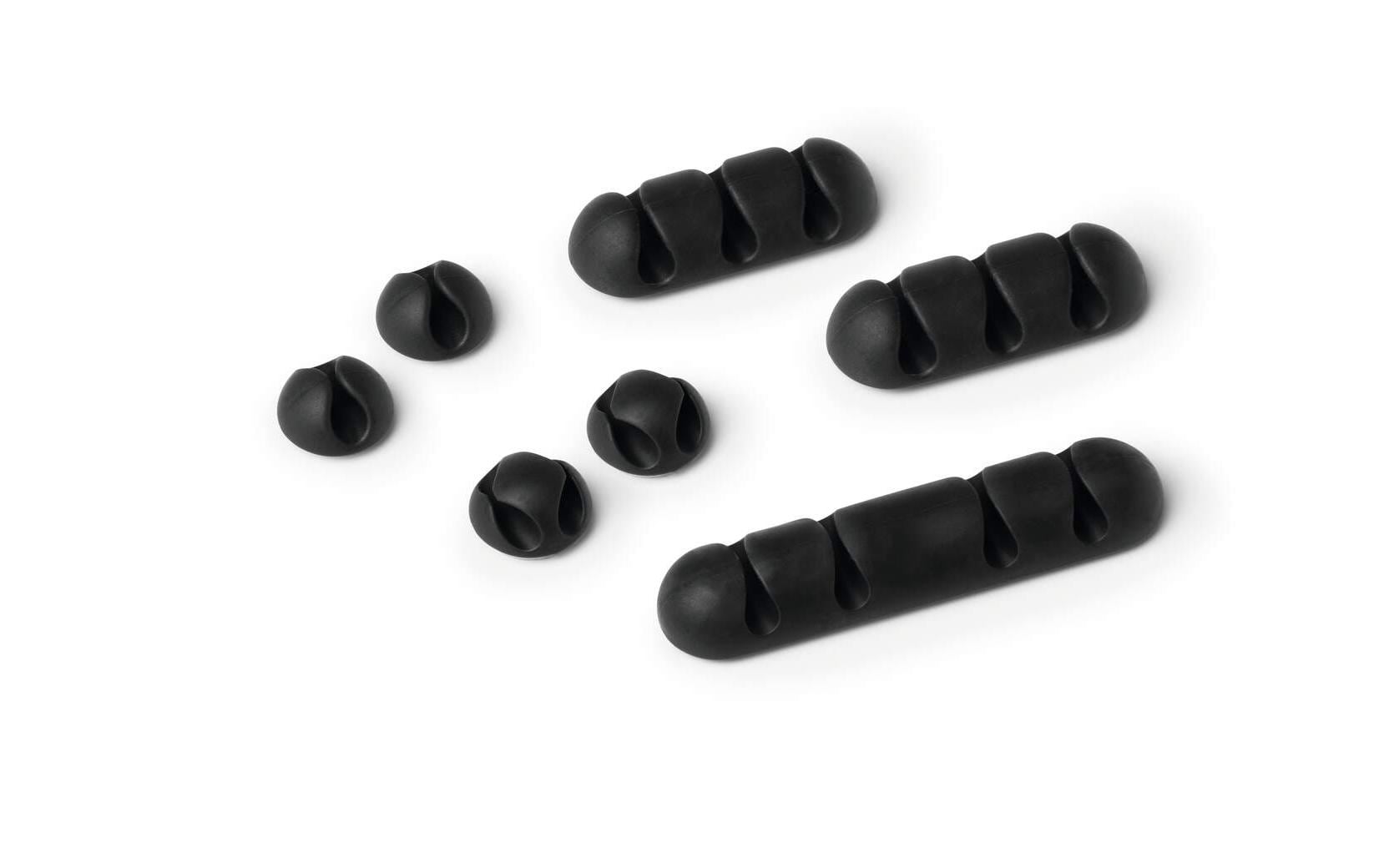 DURABLE Kabel-Clip Cavoline Clip Mix, 7 Stück, Graphit