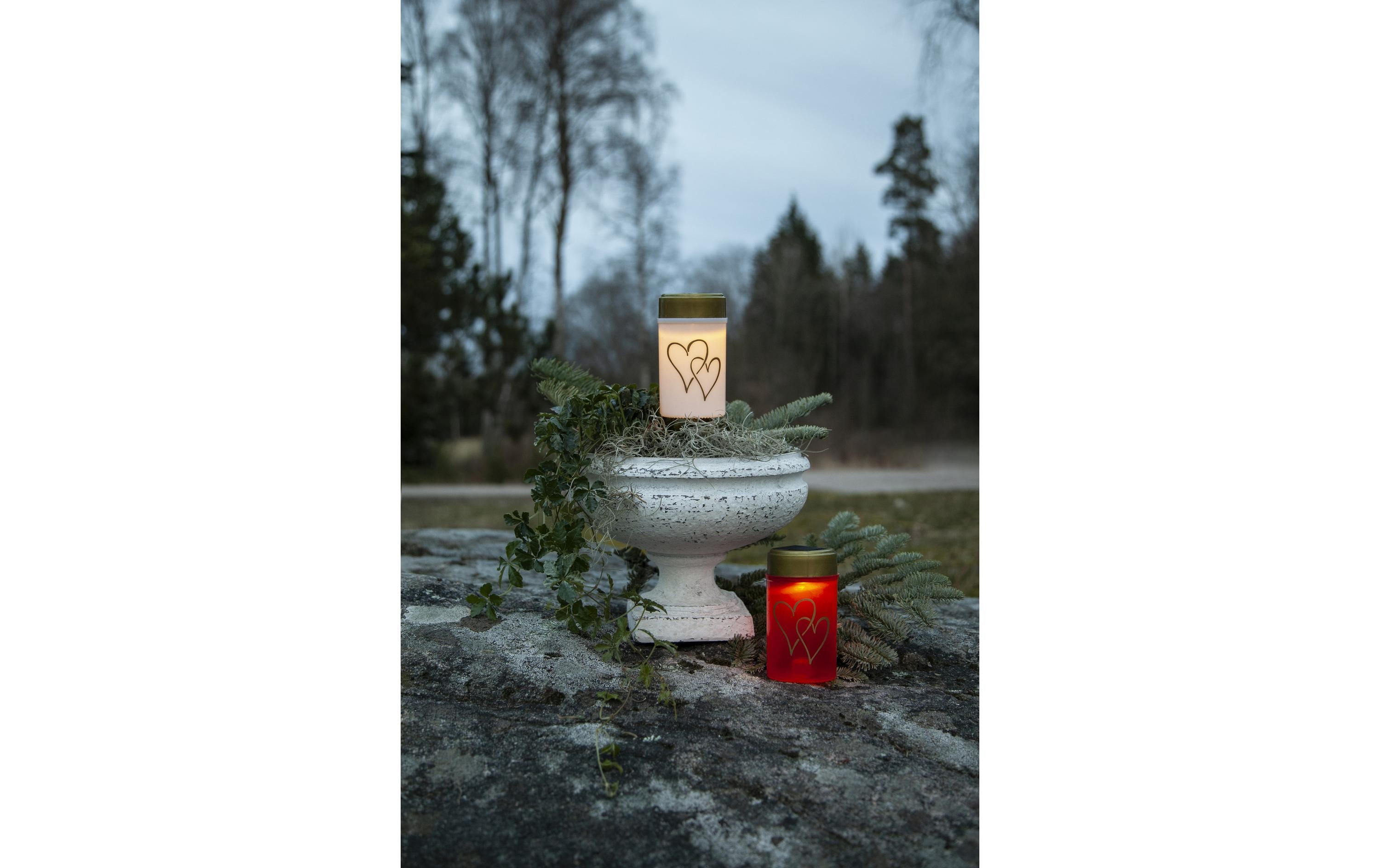 Star Trading Solar Kerze Hearty Warmweiss, 1 LED