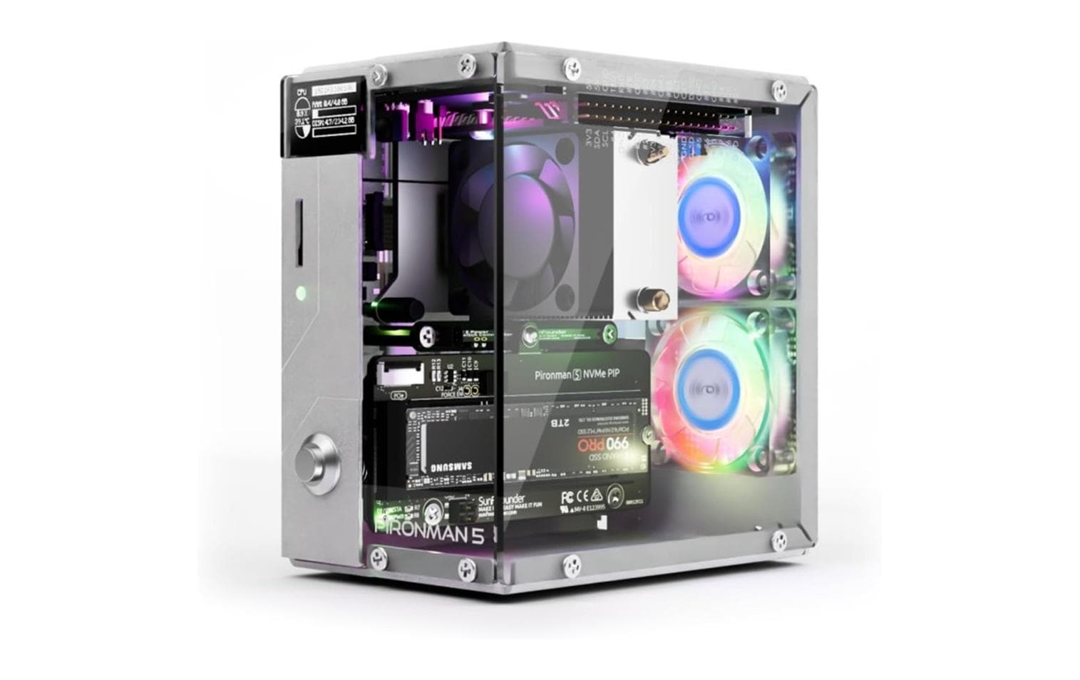 Raspberry Pi Gehäuse PIRONMAN 5 zu Raspberry Pi 5 Raspberry Pi Gehäuse PIRONMAN 5 zu Raspberry Pi 5