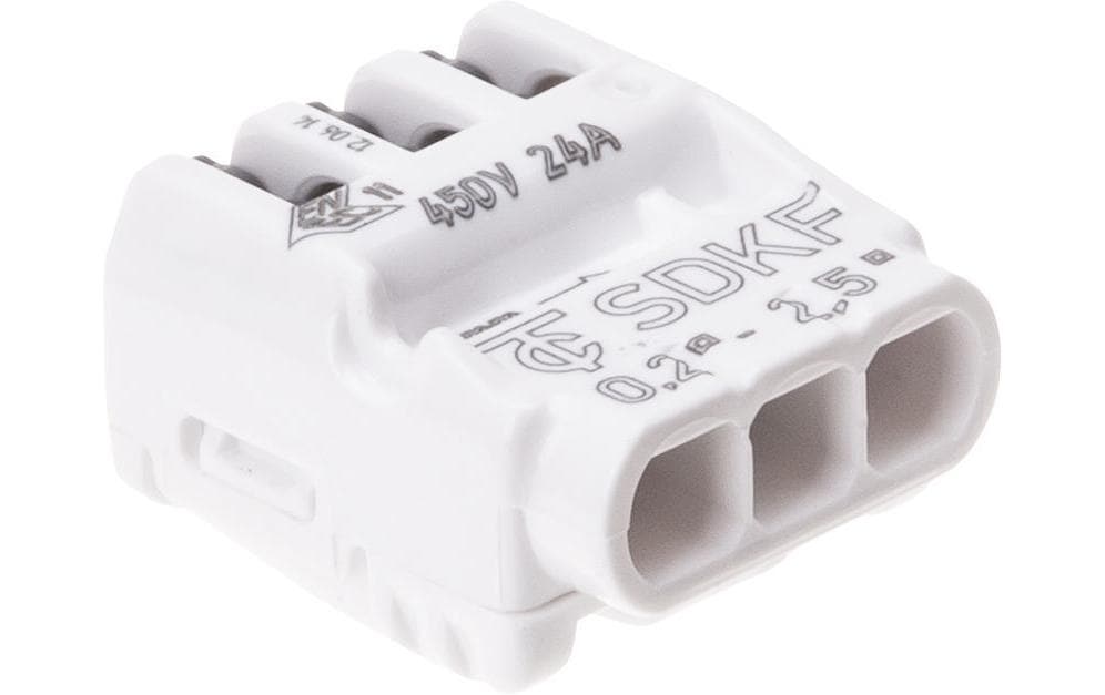 Max Hauri Verbindungsklemme SDKF 3-fach, 10 Stück Max Hauri Verbindungsklemme SDKF 3-fach, 10 Stück