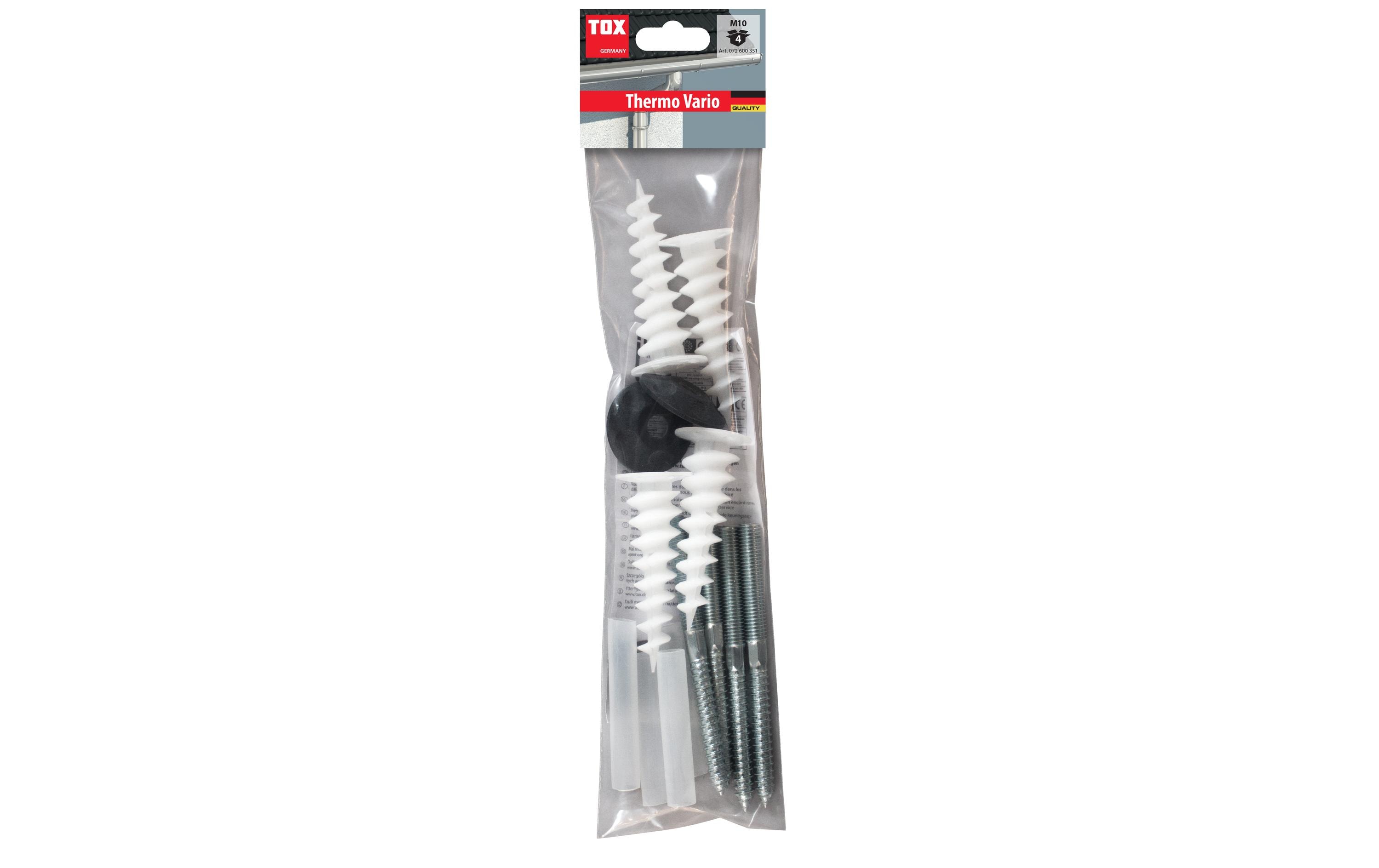 Tox-Dübel Fallrohrbefestigung Thermo Vario 4 Stück Tox-Dübel Fallrohrbefestigung Thermo Vario 4 Stück