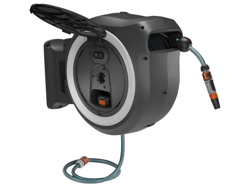 GARDENA Wand-Schlauchbox Akku PowerRoll XXL 18 V P4A Set 40 m GARDENA Wand-Schlauchbox Akku PowerRoll XXL 18 V P4A Set 40 m