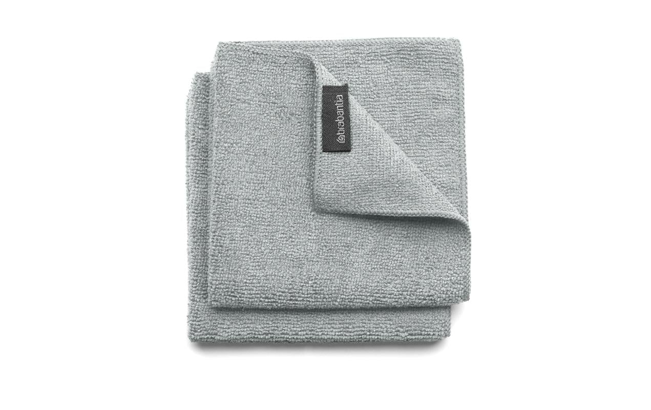 Brabantia Mikrofaser-Reinigungstuch 2 Stück, Mid Grey