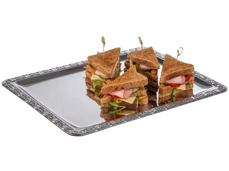 APS Servierplatte Tablett Schöner Essen 42 x 31 x 1 cm APS Servierplatte Tablett Schöner Essen 42 x 31 x 1 cm