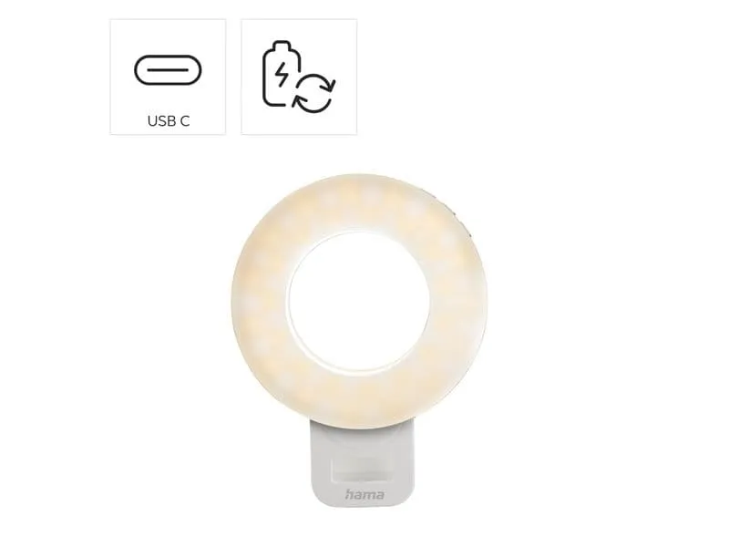 Hama ToGo Clip-On, aufladbar, weiss
