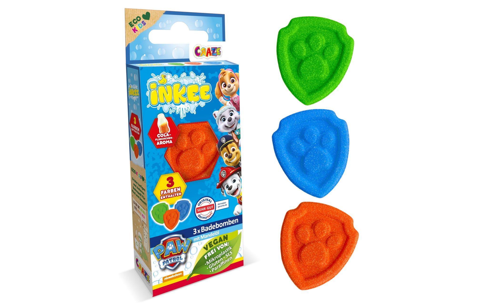 Craze Badespass Inkee Badebomben Paw Patrol 3er-Set Craze Badespass Inkee Badebomben Paw Patrol 3er-Set