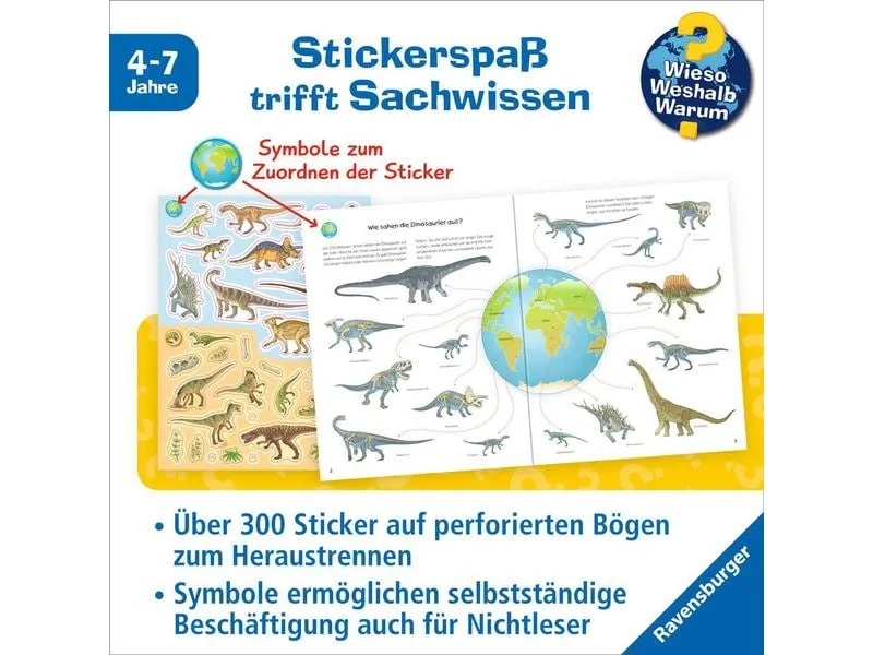 Ravensburger Kinder-Sachbuch Stickerheft Dinosaurier Ravensburger Kinder-Sachbuch Stickerheft Dinosaurier