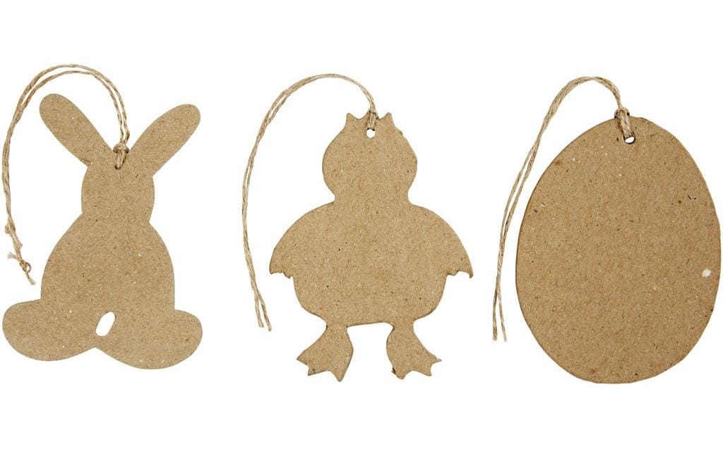 Creativ Company Aufhänger 6 Stück, Braun