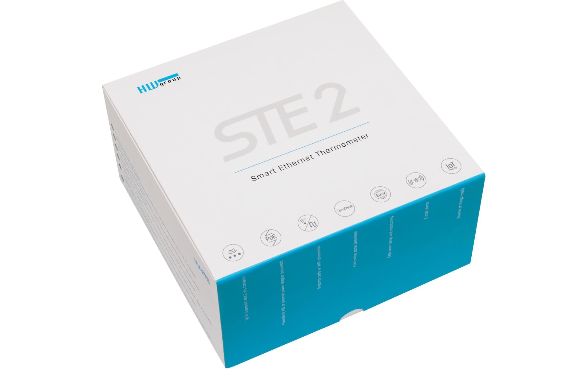 HWgroup Temperatur-Sensor SNMP, WLAN, PoE HWg-STE2-R2-Kit