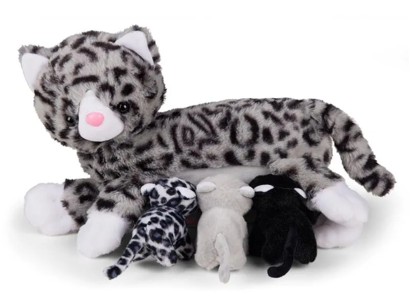 Mamanimals Kuscheltier Mama Katze & Babys 25 cm