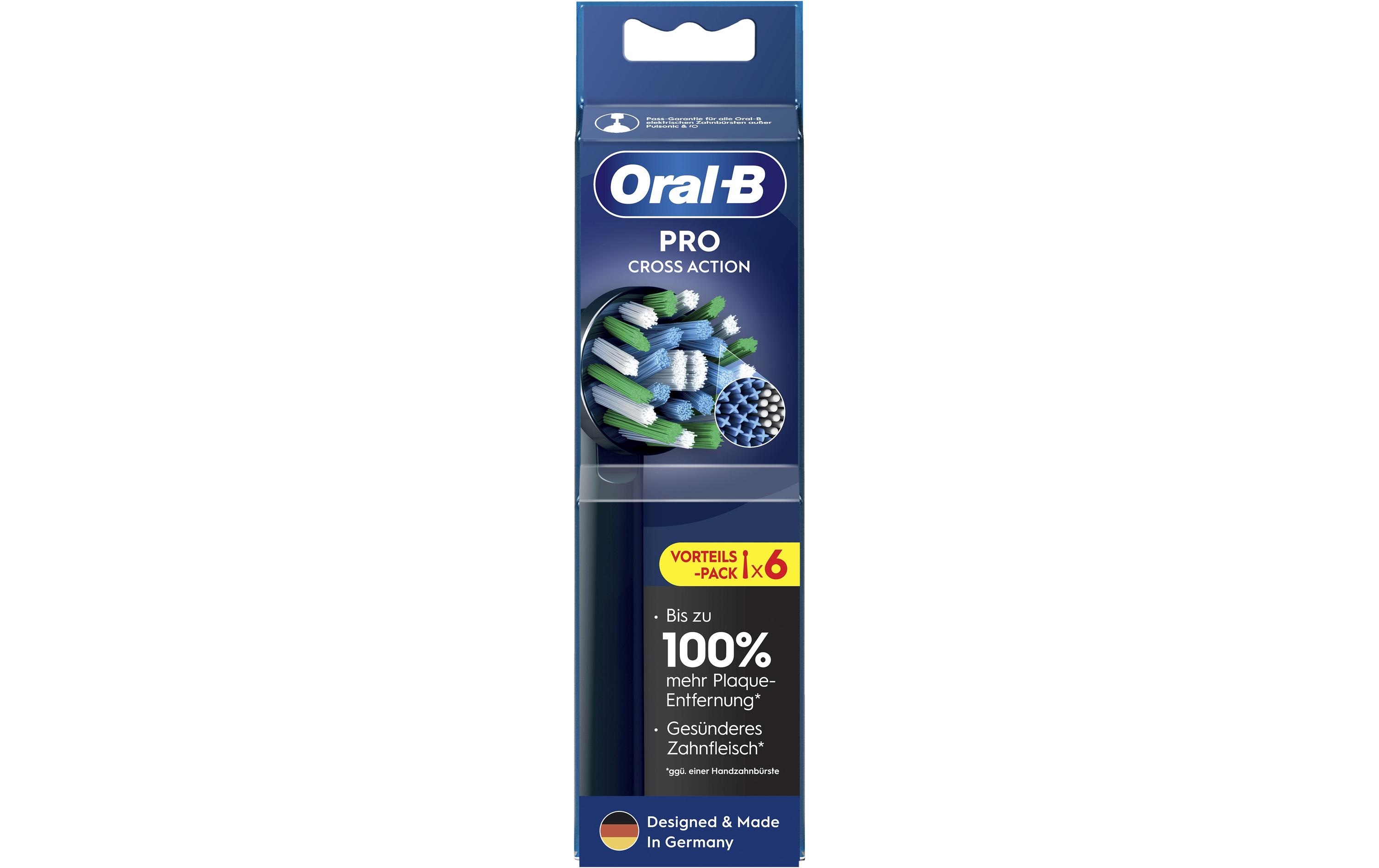 Oral-B Zahnbürstenkopf CrossAction 1 Stück, Schwarz