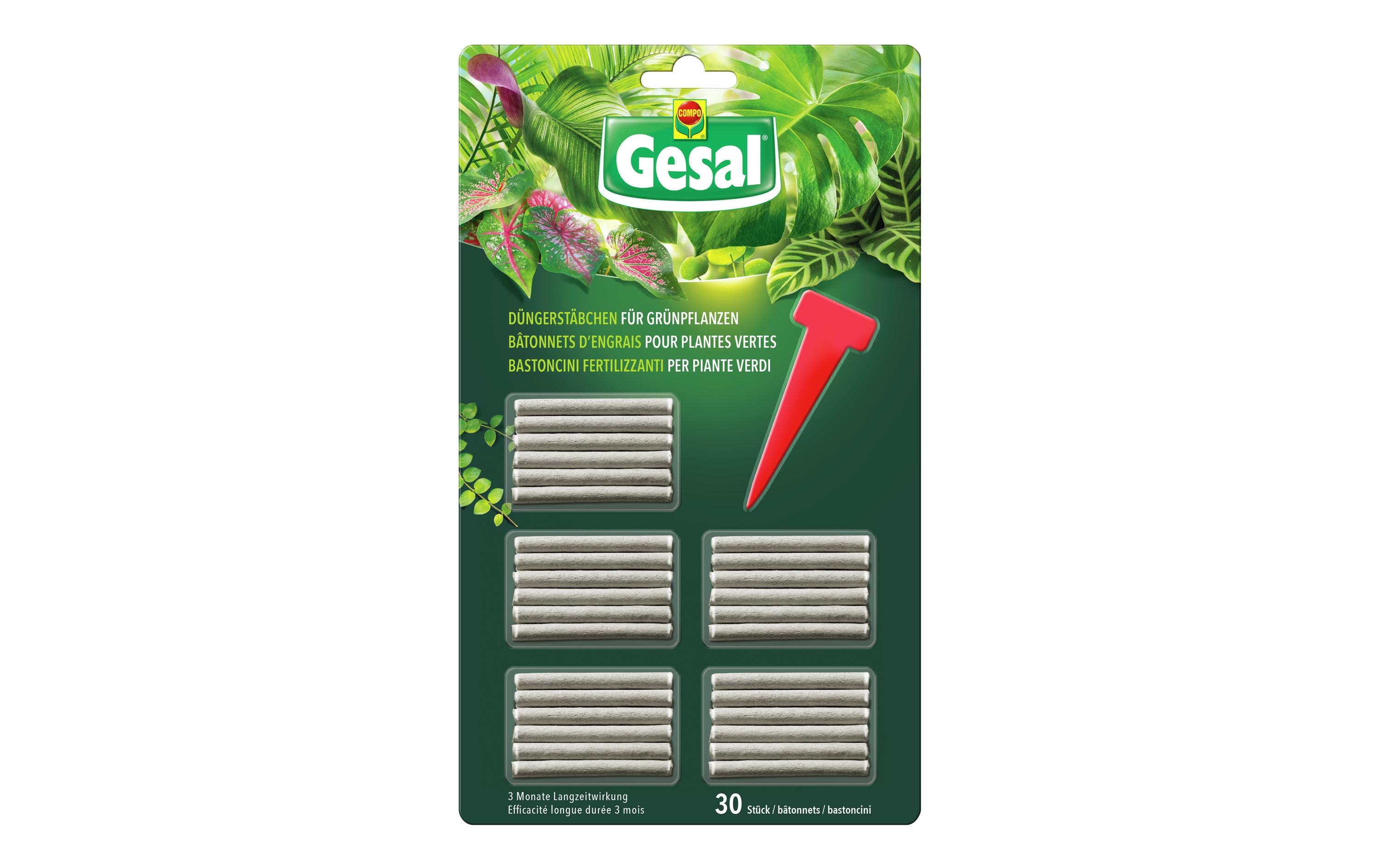 Gesal Düngerstäbchen für Grünpflanzen 30 Stück Gesal Düngerstäbchen für Grünpflanzen 30 Stück