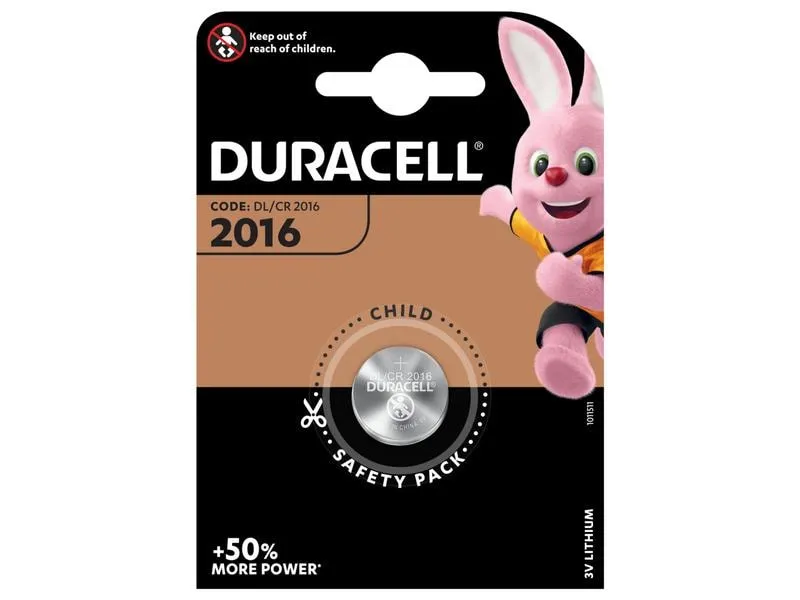 Duracell Knopfzelle Lithium CR2016 2 Stück
