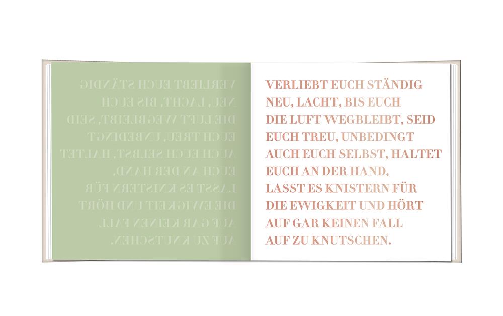 Grafik Werkstatt Minibuch Ihr feiert Hochzeit!