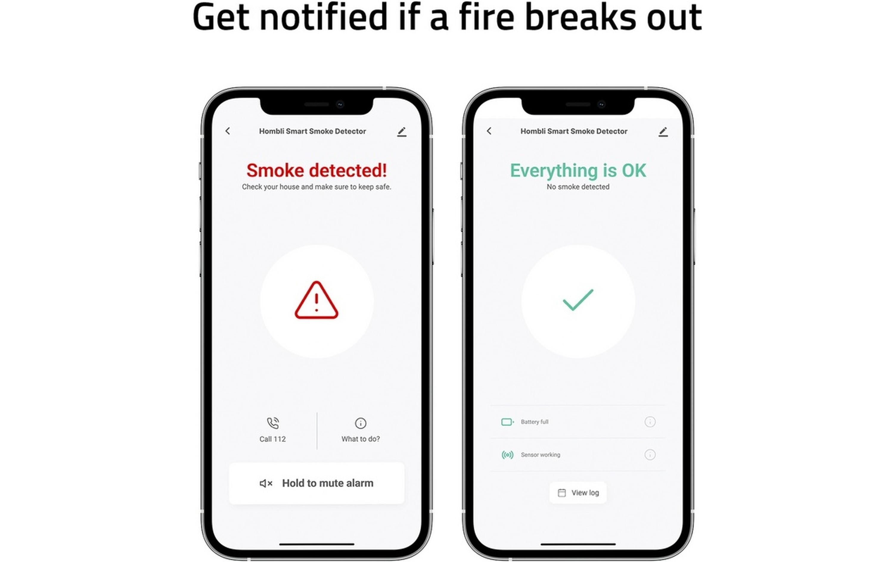 hombli Smart Smoke Detector 2+1 - weiss hombli Smart Smoke Detector 2+1 - weiss