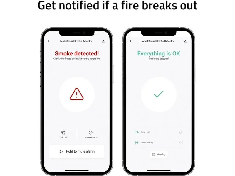 hombli Smart Smoke Detector 2+1 - weiss