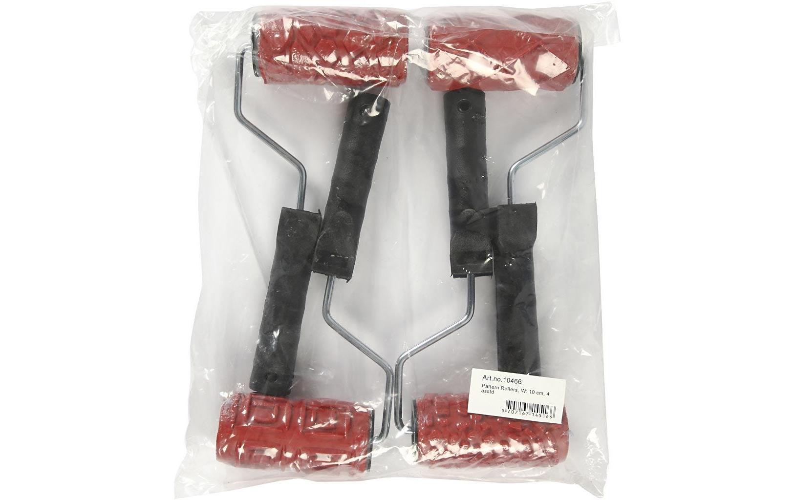 Creativ Company Farbroller mit Muster 4 Stück Creativ Company Farbroller mit Muster 4 Stück