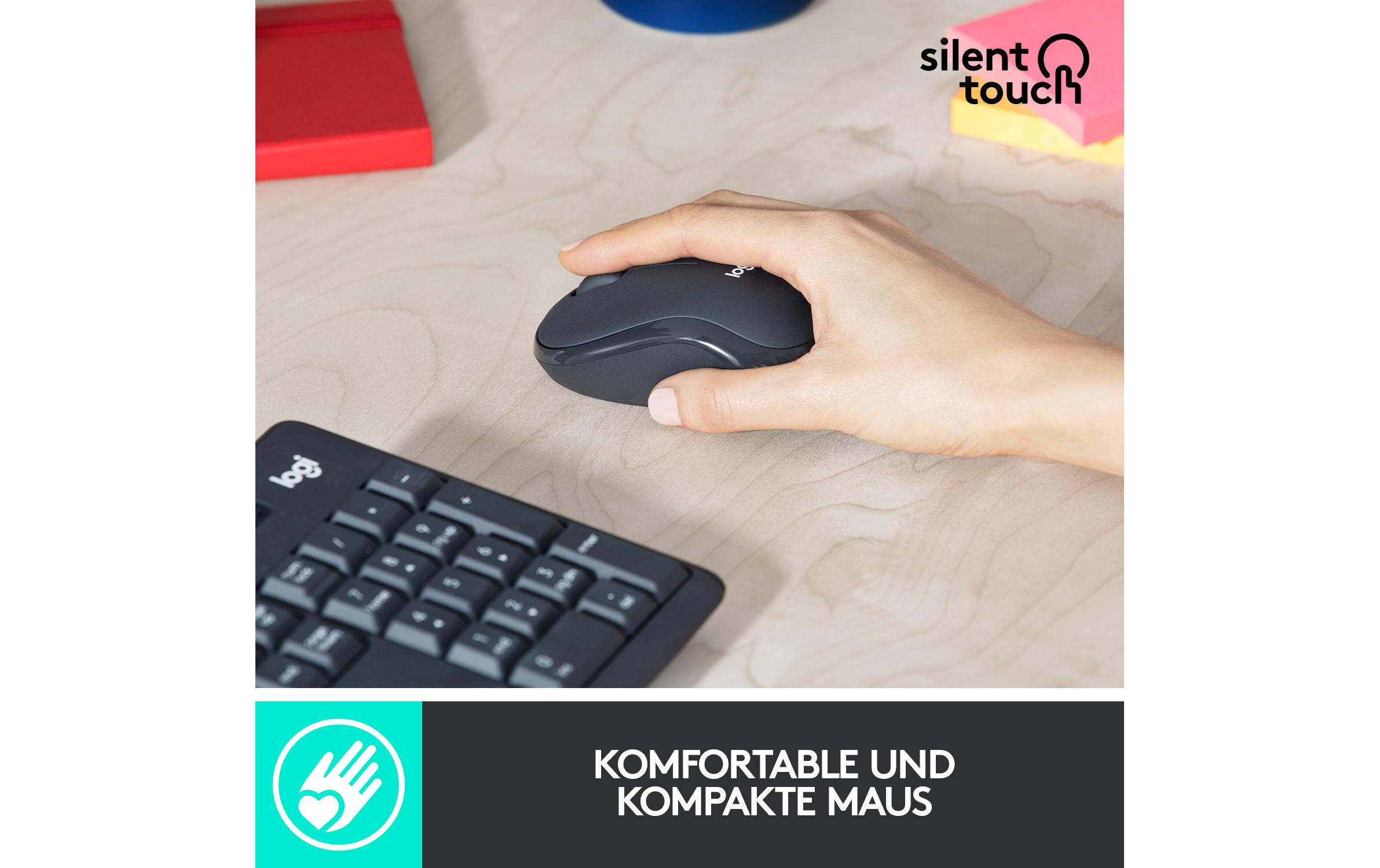 Logitech Tastatur-Maus-Set MK295 Graphite CH-Layout