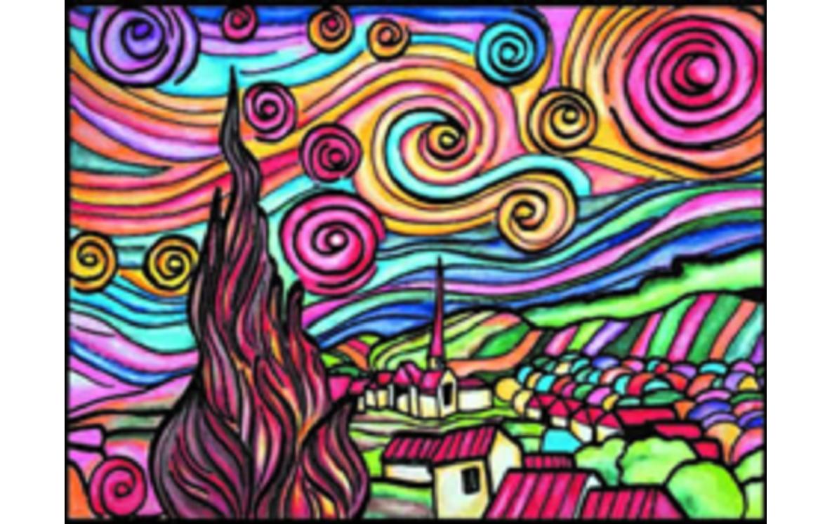 Tataruga Samtbild A4, Sternennacht