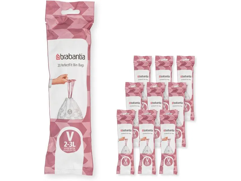Brabantia Kehrichtsack PerfectFit V 2-3 l, 200 Stück Brabantia Kehrichtsack PerfectFit V 2-3 l, 200 Stück