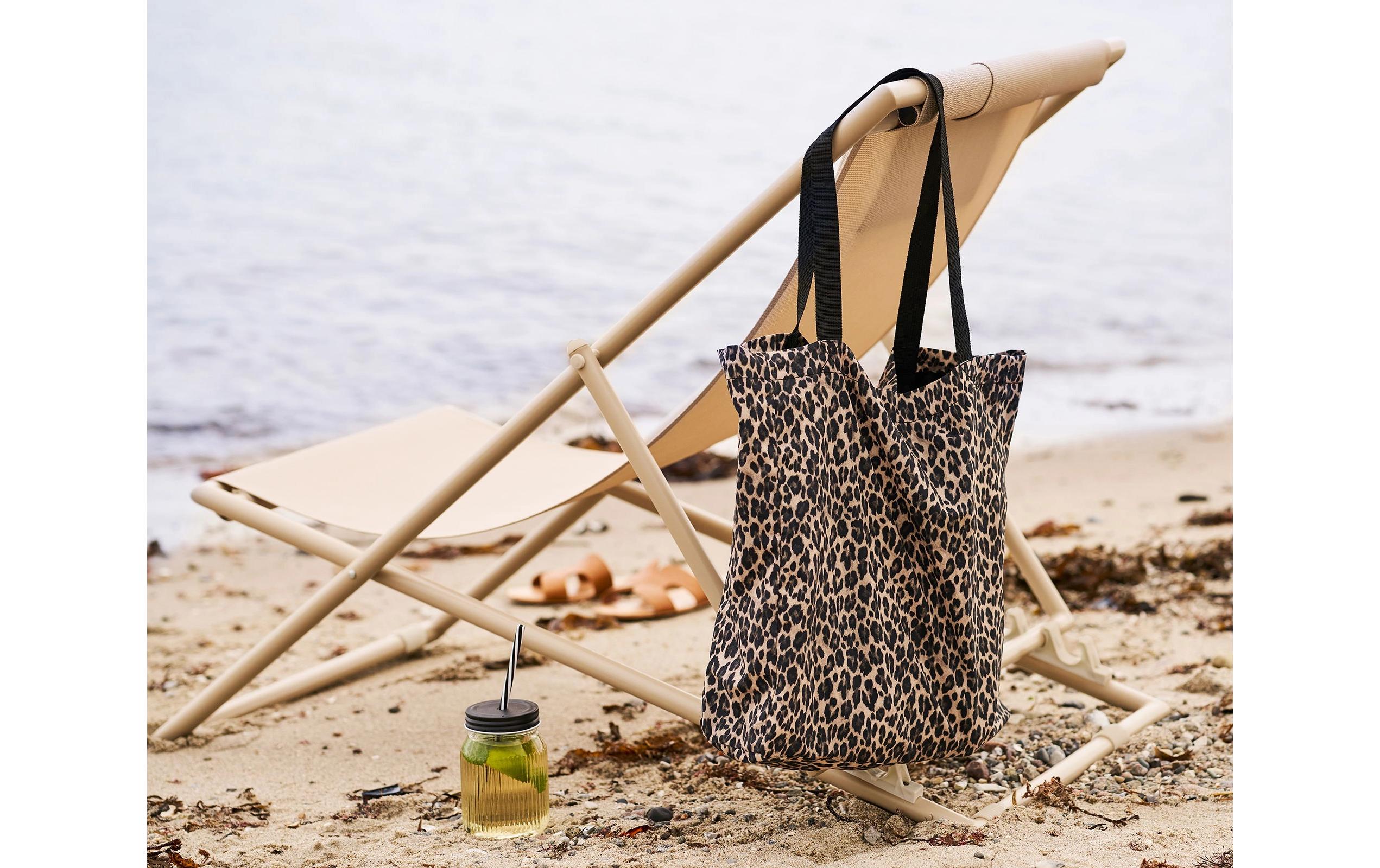 House Nordic Einkaufstasche Ava, 35 x 39 cm, Leopard