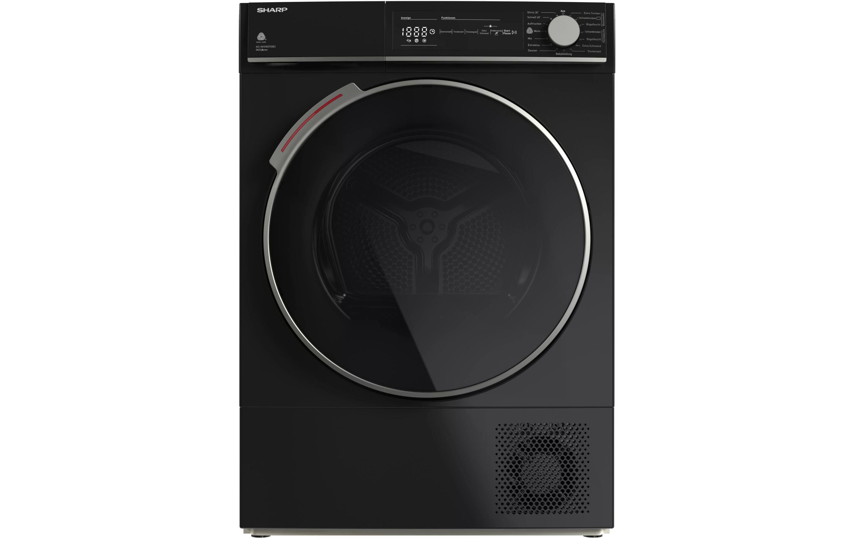Sharp Wäschetrockner KD-NHH8S9GB3-DE Rechts Sharp Wäschetrockner KD-NHH8S9GB3-DE Rechts